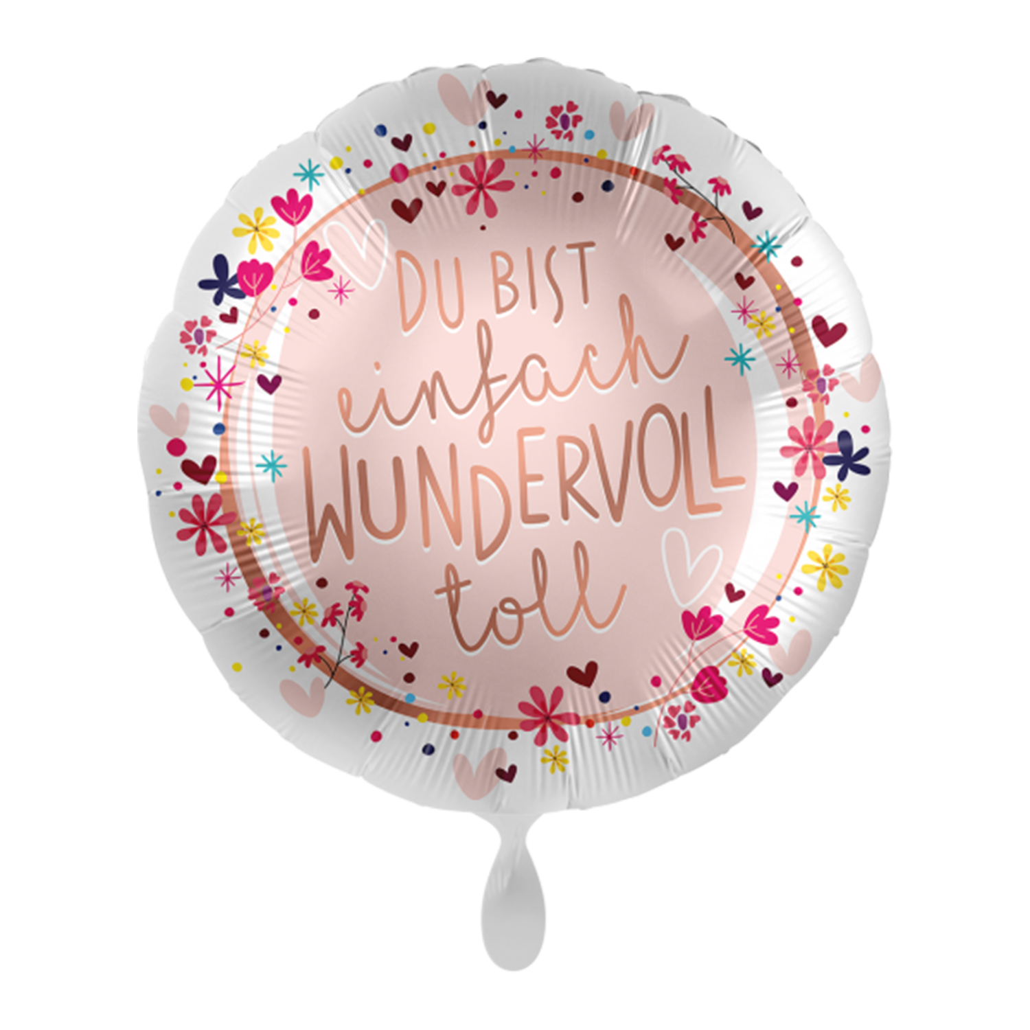 NEU Folienballon - Du bist einfach wundervoll toll - ca. 45cm Durchmesser