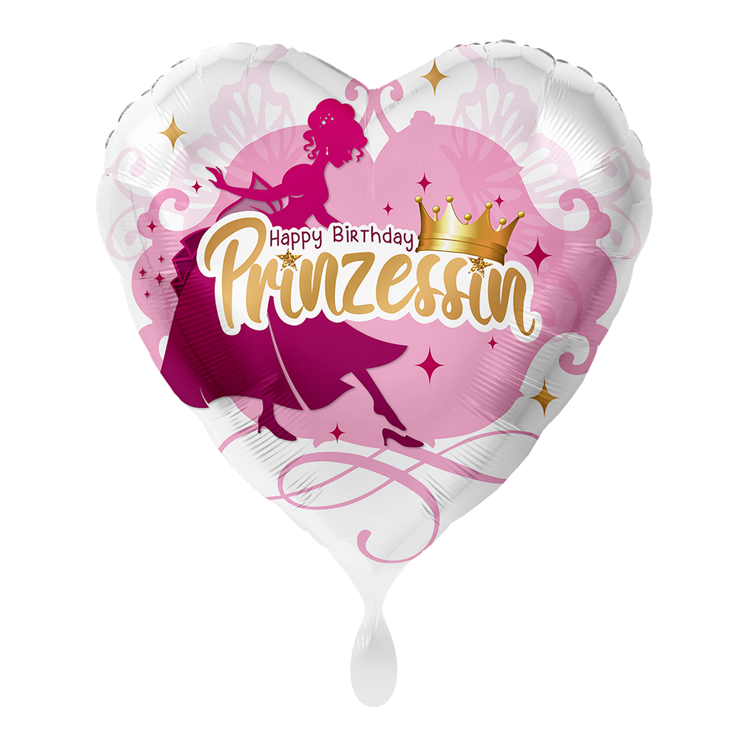 NEU Folienballon - Happy Birthday Prinzessin - ca. 45cm Durchmesser