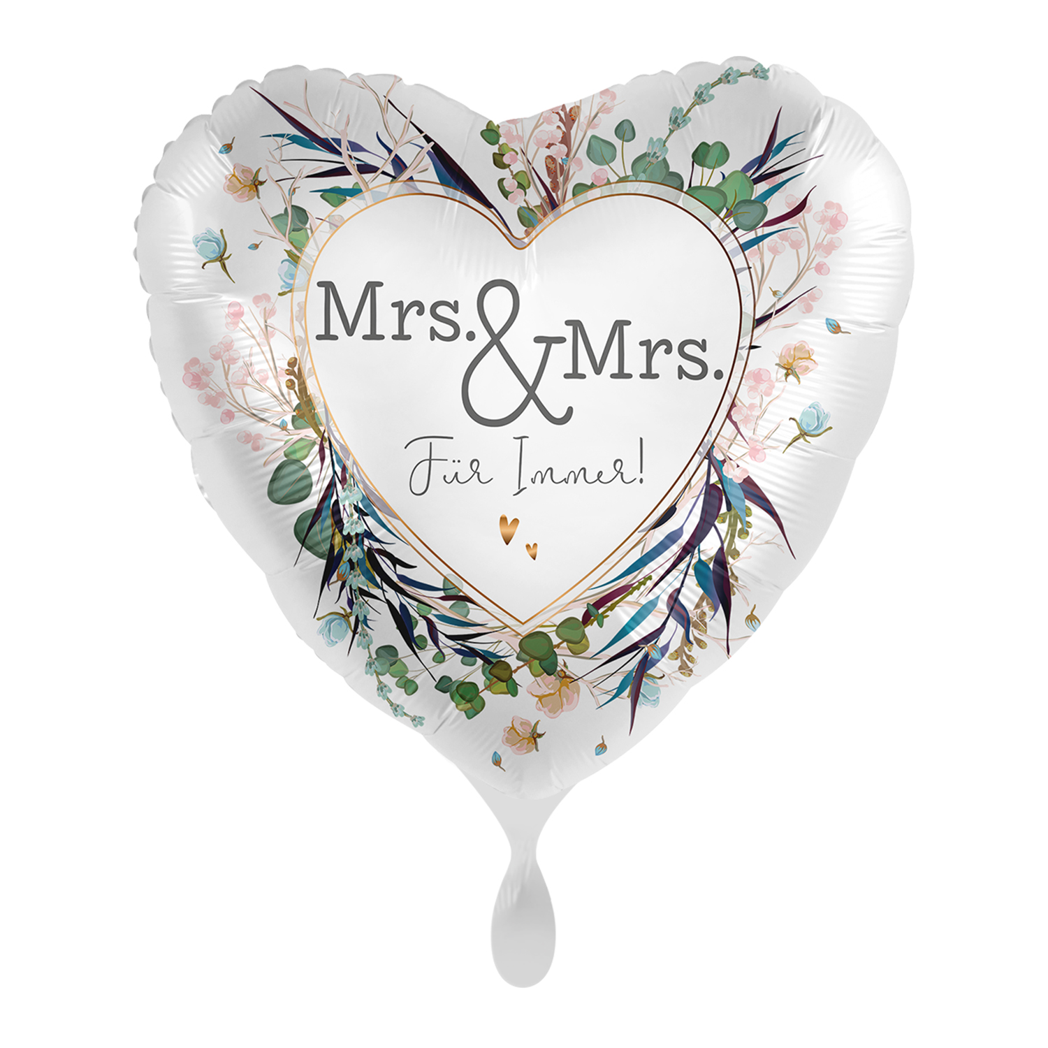 NEU Folienballon - Mrs. & Mrs. - ca. 45cm Durchmesser