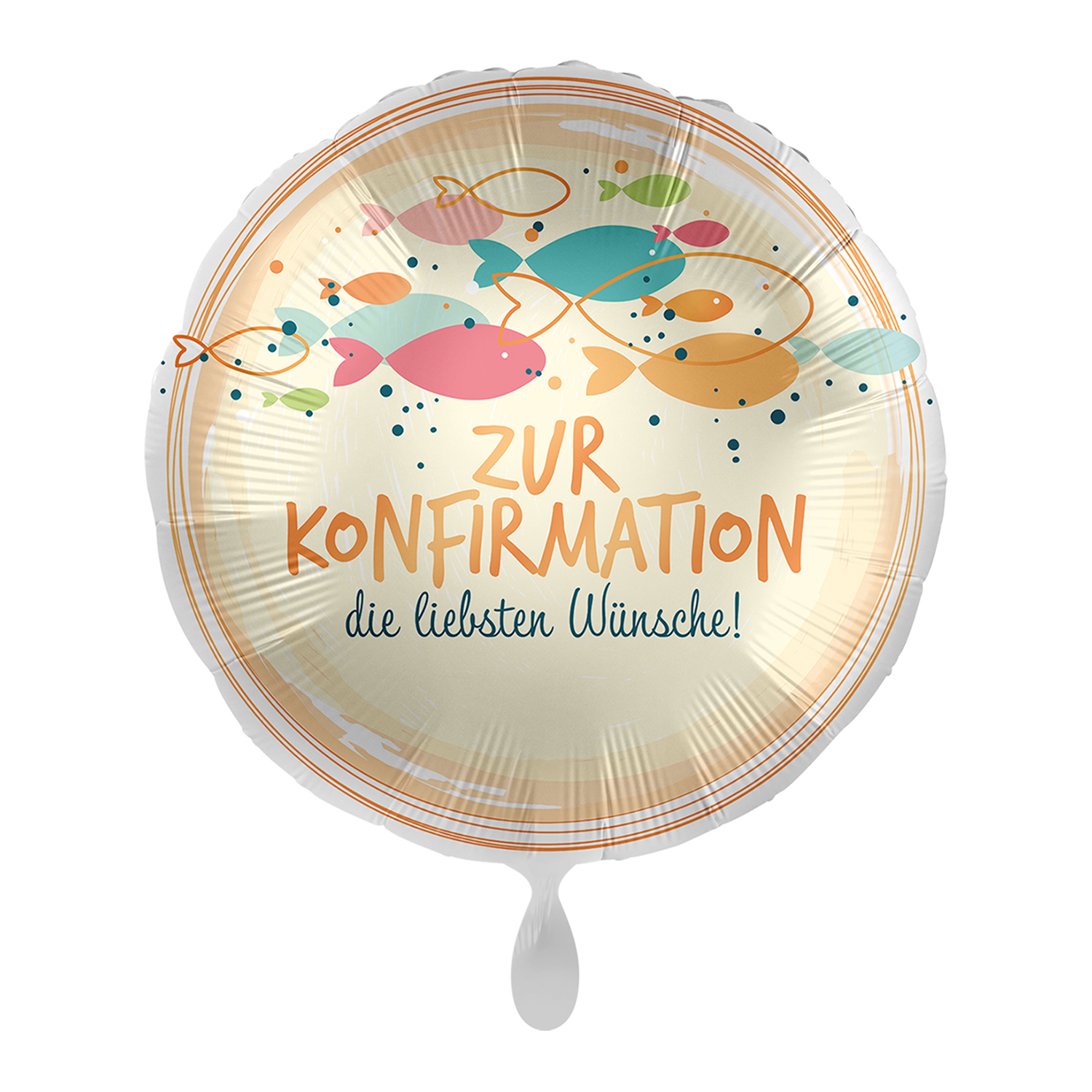 NEU Folienballon - Zur Konfirmation die liebsten Wnsche - ca. 45cm Durchmesser