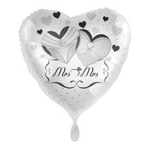 NEU Folienballon - Mrs. & Mrs. Love - ca. 45cm Durchmesser