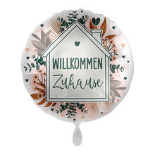 NEU Folienballon - Willkommen Zuhause - ca. 45cm Durchmesser