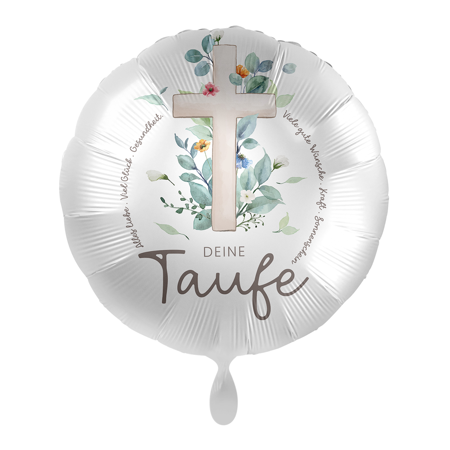 NEU Folienballon - Deine Taufe - ca. 45cm Durchmesser