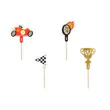 Kuchenstecker / Tortenaufsatz / Cupcake-Topper � Cars / Auto � ca. 12 cm � 4 St�ck