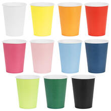 Pappbecher - Unifarben, 250ml, 6 St�ck - Verschiedene Farben