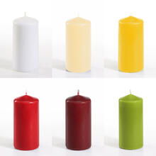 NEU Stumpenkerze, Höhe 10 cm, Ø 5 cm - Verschiedene Farben