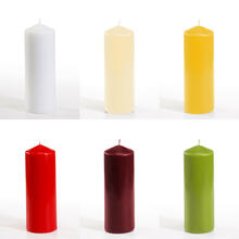 NEU Stumpenkerze, Höhe 16,5 cm, Ø 6 cm - Verschiedene Farben