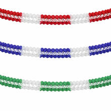 Girlande Gro�raum, � 16 cm, 10 m, f�r Vereine / Sch�tzenfest - Verschiedene Farben