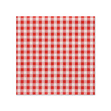 NEU Servietten Vichy Karo Rot, 3-lagig, 25 x 25 cm, 20 Stck