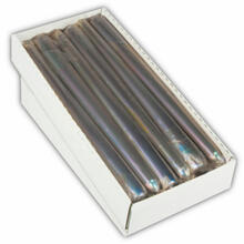 NEU Leuchterkerze, 1 Stck, Hhe 25 cm,  2,2 cm, Farbe: Silber