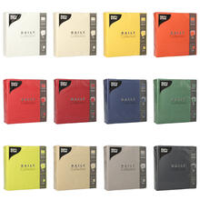 NEU Servietten Daily Collection, 32 x 32 cm, 50 Stück - Verschiedene Farben