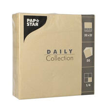 NEU Servietten Daily Collection, 32 x 32 cm, 50 St�ck, Sand