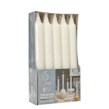 NEU Tafelkerzen Gala Basic, 10 Stck, Hhe 19,3 cm,  2,1 cm, Farbe: Wei