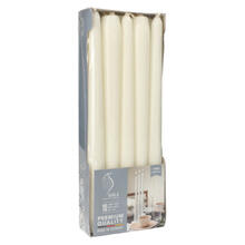 NEU Leuchterkerzen Gala Basic, 10 St�ck, H�he 25 cm, � 2,3 cm, Farbe: Wei�