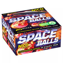 Feuerwerk / Kinder- & Jugendfeuerwerk, Space-Balls, Knatterblle, Packung mit 25 Stck