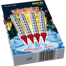 NEU Zaubersterne / Eisfontänen / Torten-Deko, Packung mit 12 Stück, ca. 50 sek Effektdauer