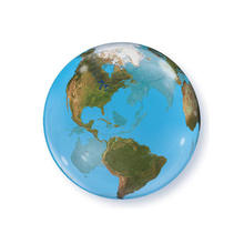 Luftballon Helium-Bubble Planet Earth, ca. 50cm
