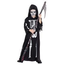 NEU Kinder-Kostüm Skelettrobe, mit Kapuze, Gr. 128
