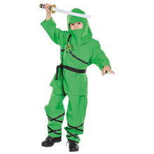 Kinder-Kostüm grüner Ninja, 4-tlg, Gr. 116