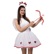 NEU Tutu Amor, Tllrock in wei mit roten Herzen, Einheitsgre
