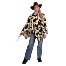 NEU Kostm Cowboy-Poncho in Kuh-Optik, Einheitsgre