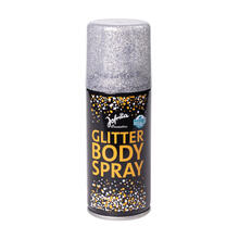 Bodyspray Glitter mikroplastik-frei, 100ml, silber