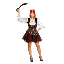 SALE Damen-Kostüm Piratenbraut mit Kopftuch, Gr. 36