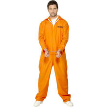Herren-Kostüm Prisoner, orange, Größe M