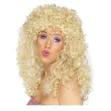 Percke Damen Langhaar mit kleinen Locken, Boogie Babe, blond