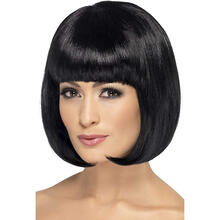 Bob-Percke Pagenkopf Partyrama Wig, schwarz