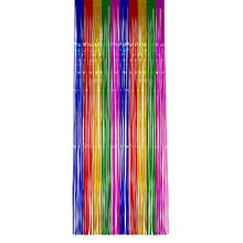 Vorhang Lametta Metallic bunt, 240 x 92 cm