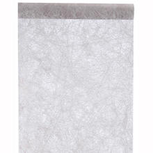 Tischlufer in Faseroptik, 30 cm x 5 m auf der Rolle, Grau