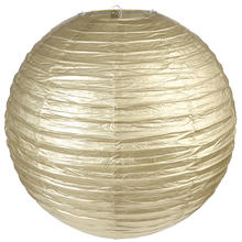 SALE Lampion gold-metallic, Ø 20 cm, 2 Stück
