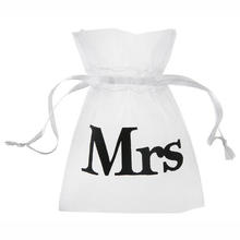 SALE Beutel Mrs. aus Organza 7,5x10 cm, 10 Stk.