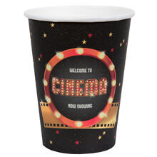 NEU Papp-Becher Hollywood Cinema, 10 Stck, ca. 266ml