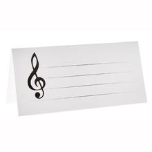 SALE Tischkarten Musiknoten, 3x7 cm, 10 Stck.