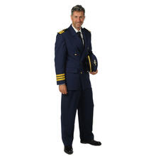 SALE Herren-Kostüm Pilot Deluxe, marineblau, Größe: S