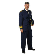 SALE Herren-Kostm Pilot Deluxe, zweiteilig, marineblau, Gre: XXL