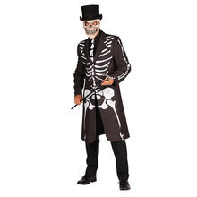 Herren-Kostüm Jacke Spectre, schwarz, gefüttert, Krawatte, Gr. XL