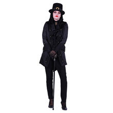 Damen-Kostüm Jacke Gothic Dame, schwarz, Gr. XXL