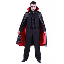 NEU Umhang Dracula Cape mit Stehkragen, schwarz-rot