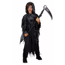 NEU Kinder-Kostüm Halloween Tod, inkl. Kapuze, Größe: 98-104