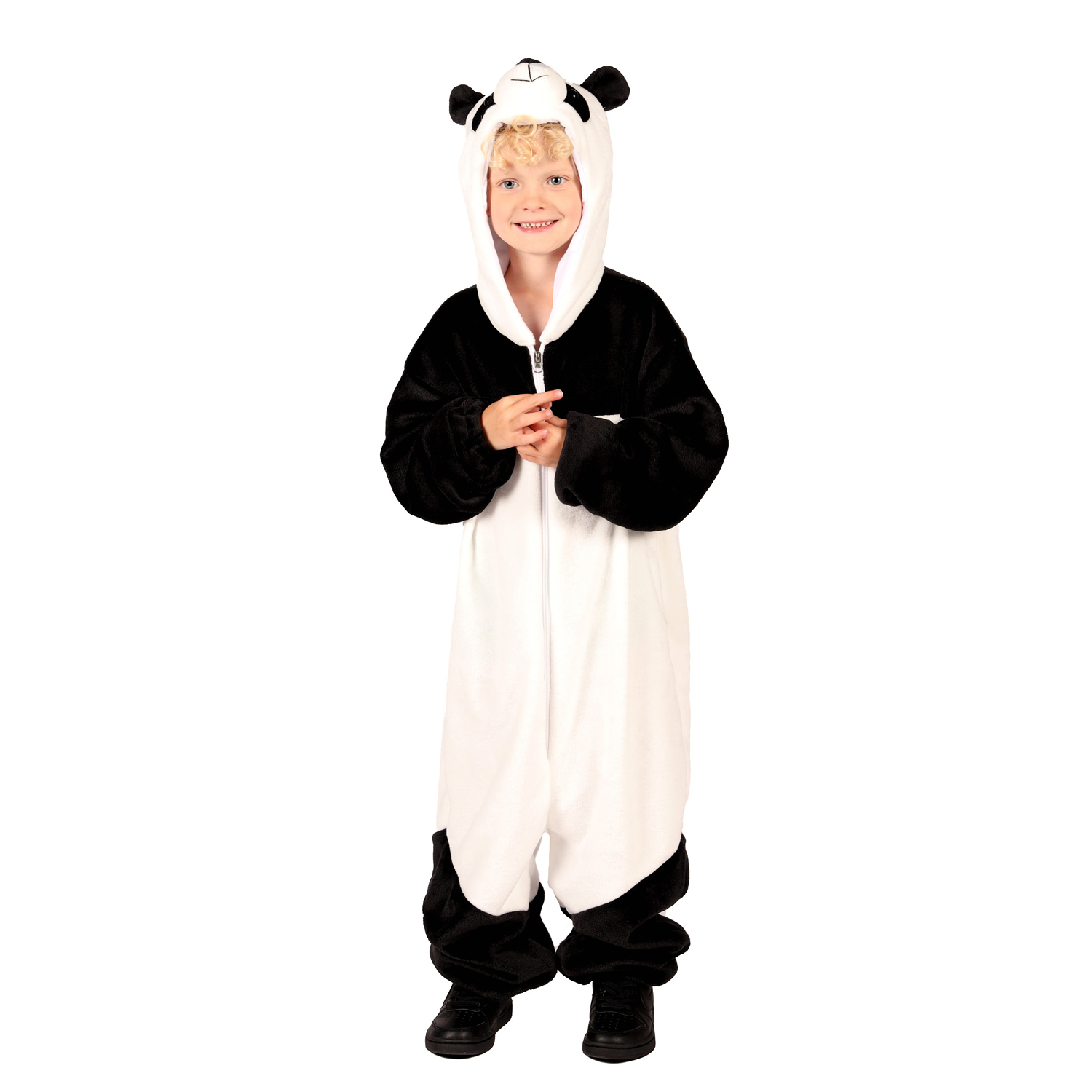 NEU Kinder-Kostm Panda aus dickem Plsch, Overall, Gr. 80-86