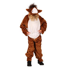 NEU Kinder-Kostm Pferd aus dickem Plsch, Overall, braun, Gr. 80-86