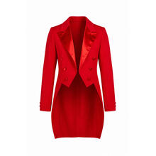 Damen-Kost�m Frack Deluxe, rot, Gr. XS