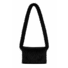 Tasche Pl�sch Deluxe, Umh�ngetasche, schwarz
