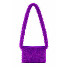 Tasche Pl�sch Deluxe, Umh�ngetasche, lila