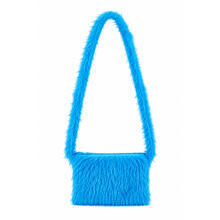 Tasche Pl�sch Deluxe, Umh�ngetasche, t�rkis
