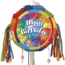 SALE Piata / Pinata Happy Birthday, fr Kinder-Geburtstag & Party, Ideal zum Befllen mit Sigkeiten und Geschenken