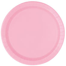 NEU Teller aus Pappe, 8 Stück, Größe ca. 23cm, rosa, Premiumqualität ohne Plastik